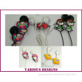 Phone Earphone charms with Jewel Decorations and Fashionable Patterns, Available in Various Color